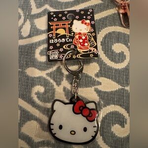 Hello Kitty Keychain with Red and White Accents